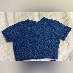 Majorelle chenille blue cropped top!